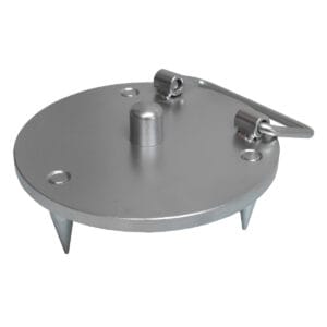 Foot Plate (สีเงิน) ทรงกลม 15cm