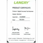Concrete Test Hammer _RH255-B_Certificates-500
