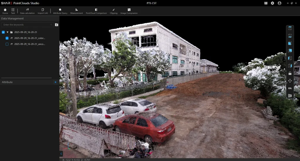 ถอดรหัส True Color Point Cloud จากหน้างานจริง: ทำไม SHARE SLAM S20 คือทางเลือกที่ใช่ของช่างสำรวจมือโปร