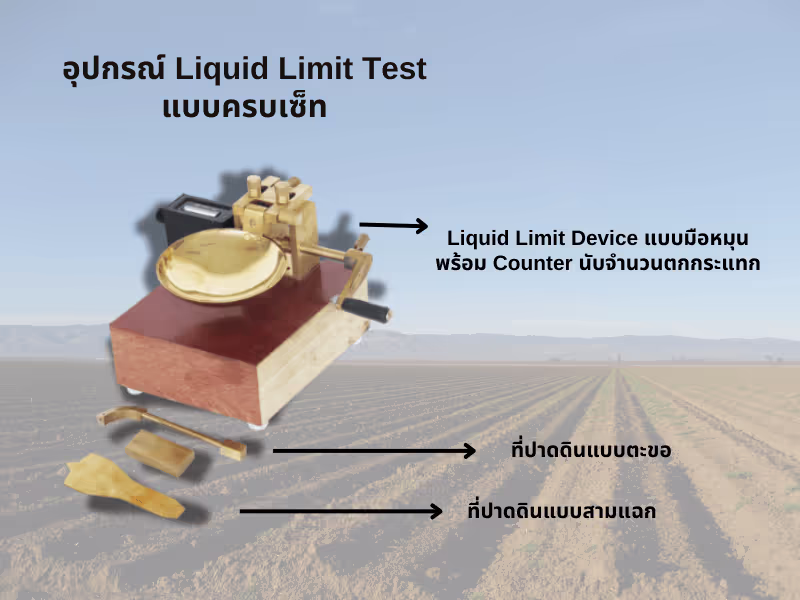 อุปกรณ์ Liquid Limit Test แบบครบเซ็ทมีอะไรบ้าง?